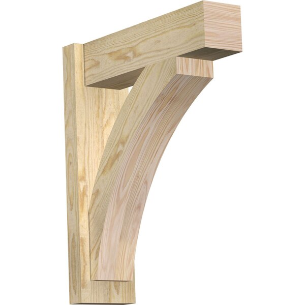 Ekena Millwork Thorton Block Rough Sawn Outlooker, Douglas Fir, 6"W x 20"D x 24"H OUT06X20X24THR05RDF - main